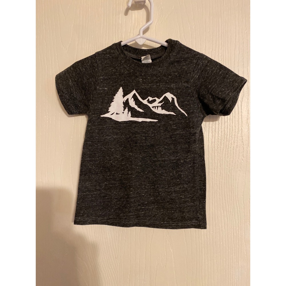 Royal Apparel Toddler 2T Mountain Graphic T-ShirtCharcoal Gray Eco Tri-Blend 158